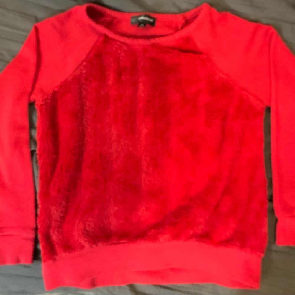 Girls fuzzy sweat shirt